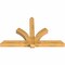 Ekena Millwork Redmond Rough Sawn Timber Gable Bracket, Western Red Cedar, 84"W x 53"H x 6"D x 6"F, 15/12 Pitch GBW084X53X0606RED00RWR - alternate 4
